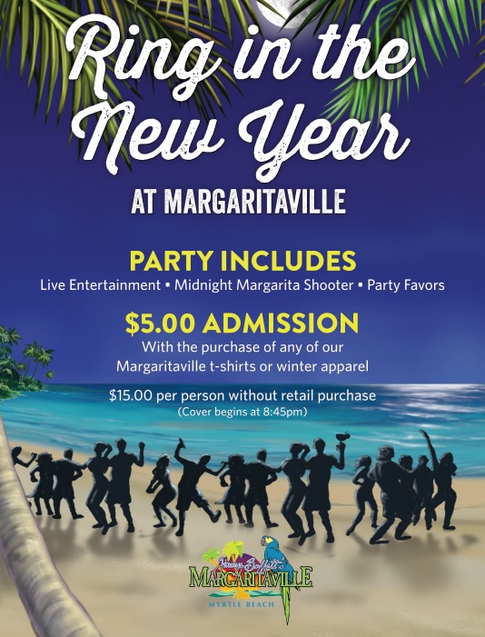 Margaritaville Myrtle Beach New Year's Eve agc